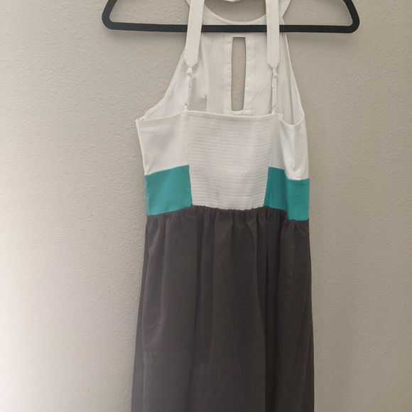 Color Block Sleeveless Dress ⚪💧🐘Size 6 - Picture 12 of 14